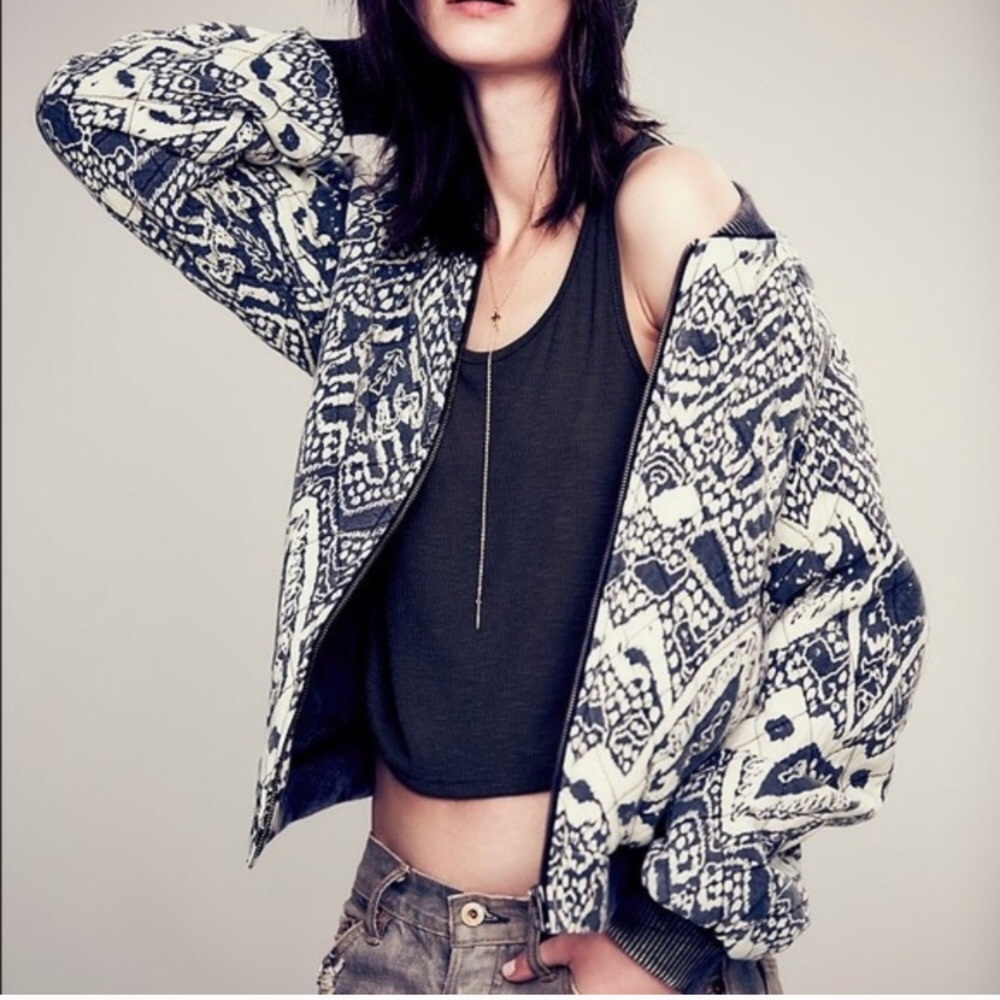 Free People Love Story Bomber Jacket